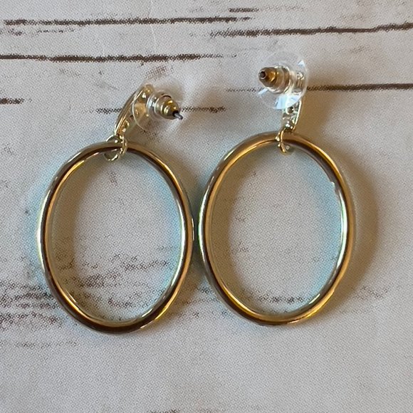 Turquoise Hoops - Picture 2 of 2